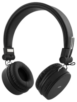 Bluetooth-headset Streetz BT200 On-Ear Hopfällbart, svart, 10h batteri