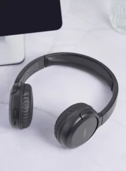 Bluetooth-hörlurar Streetz BT210, hopfällbara, mikrofon, svart