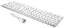 Bluetooth-tangentbord Deltaco TB-402 för Mac, nordisk, aluminium, fullstort