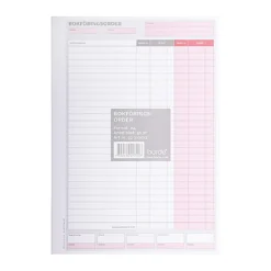 Bokföringsorder Burde A4, 50 blad, 10 block