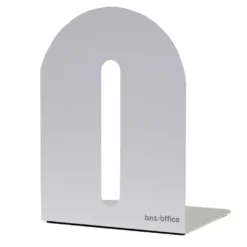 Bokstöd BNT Office Metall, vit, 20 cm, 2-pack