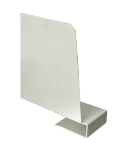 Bokstöd Kläm Vänster, vitlackerad plåt, 20 cm