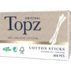 Bomullspinnar Topz Premium Ekologisk, Svanenmärkt, 300 st