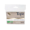 Bomullspinnar Topz Premium Refill, ekologisk bomull, 160 st
