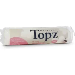 Bomullsrondeller Topz Ekologiska, dubbelsidiga, 80 st