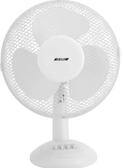 Bordsfläkt Gelia, 30 cm, vit, 3 hastigheter, oscillerande