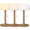 Bordslampa Star Trading Tara, uppladdningsbar, USB-C, bambu