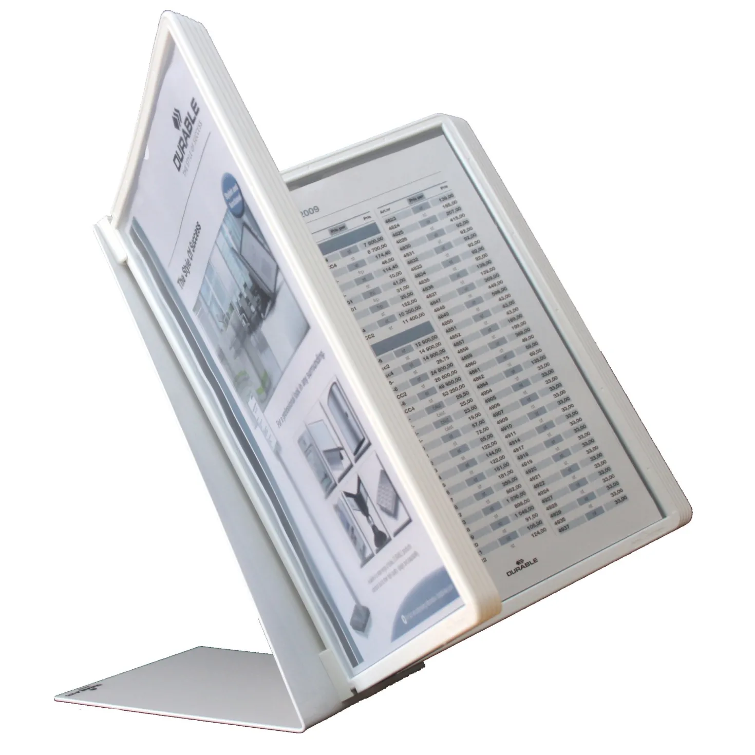 Bordsställ Durable Vario A4, 10 paneler, vit