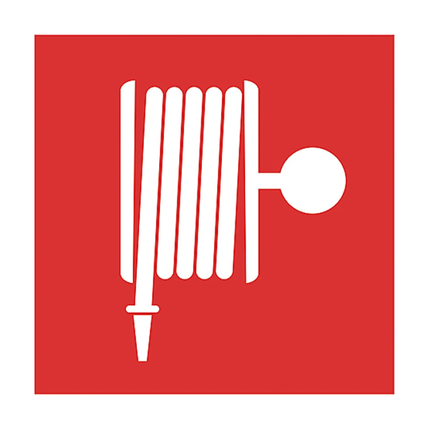 Brandskylt Unigraphics Inomhusbrandpost, röd, 200x200 mm
