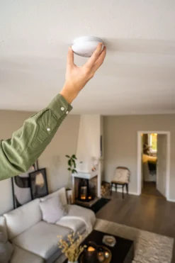 Brandvarnare Housegard Pebble 10, optisk, 10-årigt batteri, CO-larm