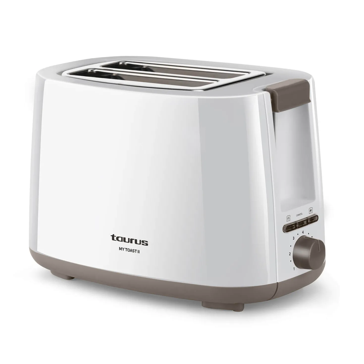 Brödrost TAURUS Mytoast, 2 fack, 750W, vit