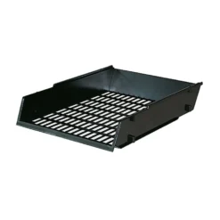 Brevkorg Durable Economy Stapelbar, svart, A4 och C4