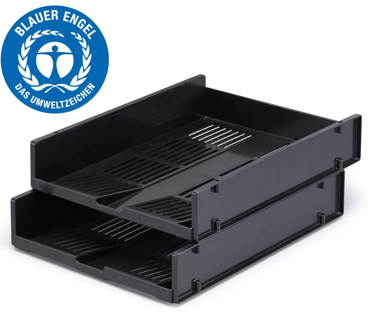 Brevkorg Durable OPTIMO A4, stapelbar, Blue Angel