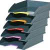 Brevkorg Durable Varicolor, 5-set, grå med färgdetaljer