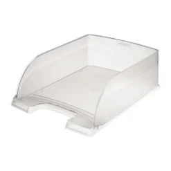 Brevkorg Leitz Jumbo A4, transparent frost, stapelbar