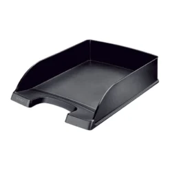 Brevkorg Leitz Plus A4, stapelbar, svart