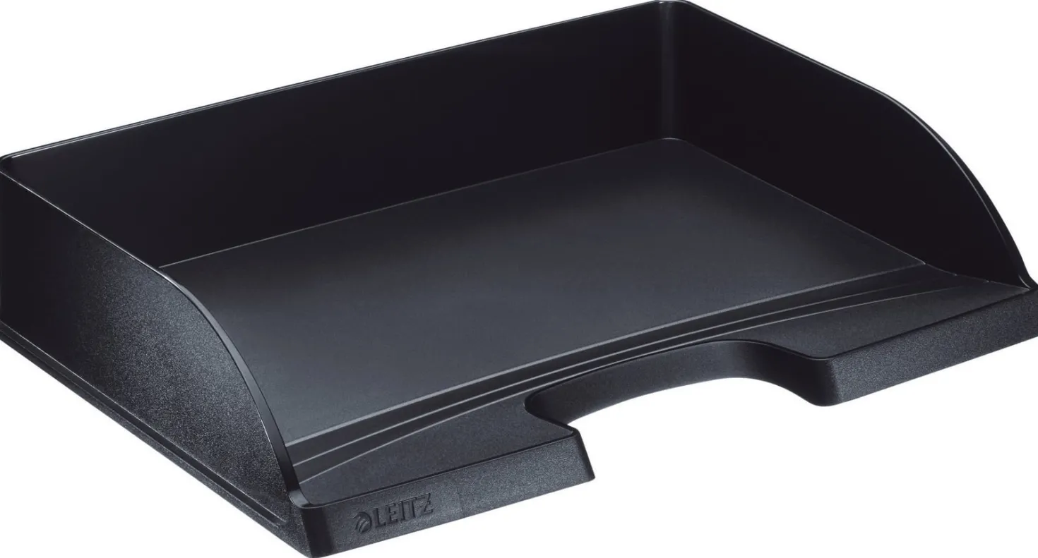 Brevkorg Leitz Plus Standard A4L, svart, stapelbar