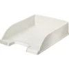 Brevkorg Leitz WOW A4, stapelbar, vit metallic