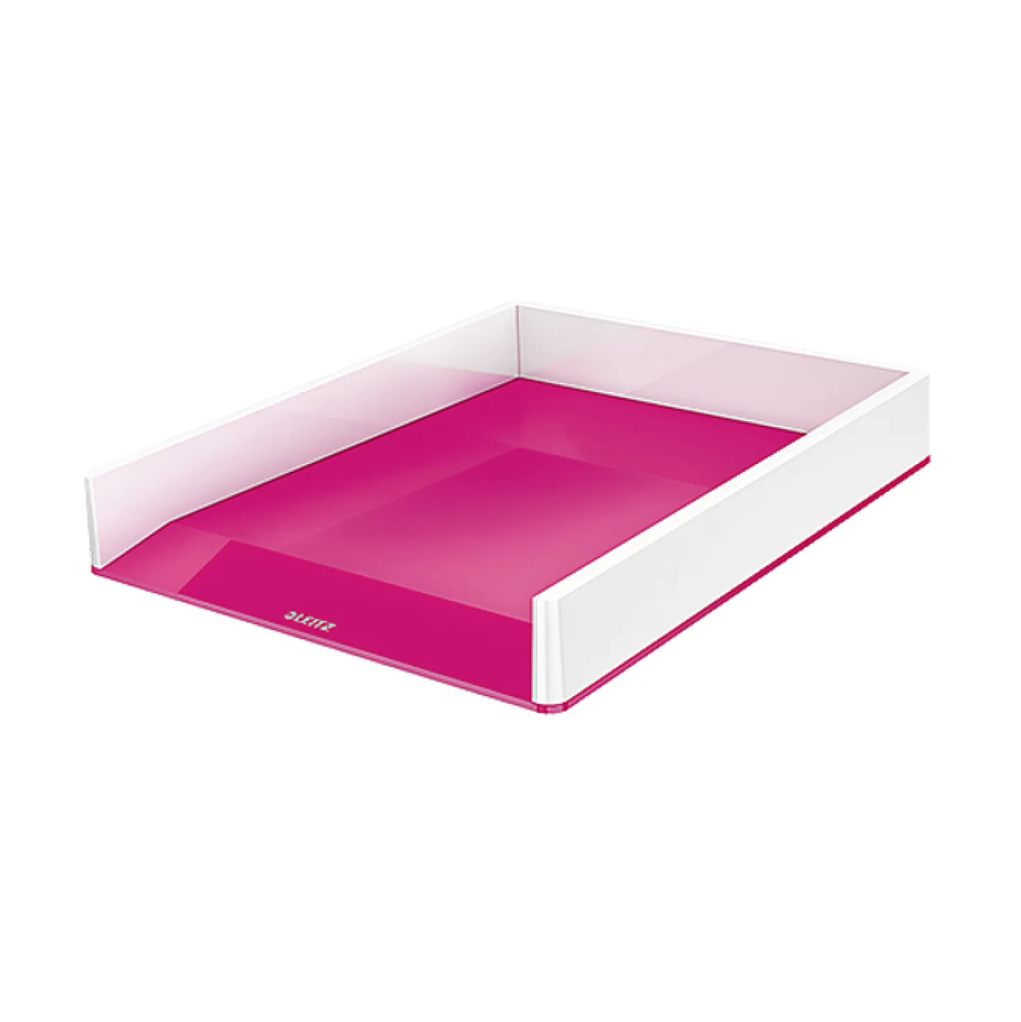 Brevkorg Leitz WOW Tvåfärgad, stapelbar, rosa
