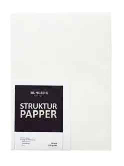 Brevpapper Bngers Linnepräglat A4, 120 g/m², vit, 40 ark