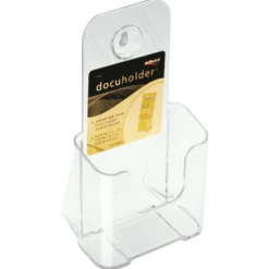 Broschyrställ Deflect-o 1/3 A4, transparent polystyren, bord