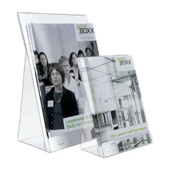 Broschyrställ Durable Bord A4, transparent, polystyren