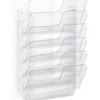 Broschyrställ vägg Durable FLEXIPLUS, 6 fack, A4 liggande