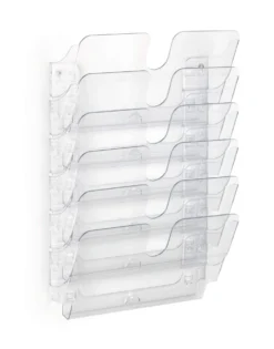 Broschyrställ vägg Durable FLEXIPLUS, 6 fack, A4 liggande
