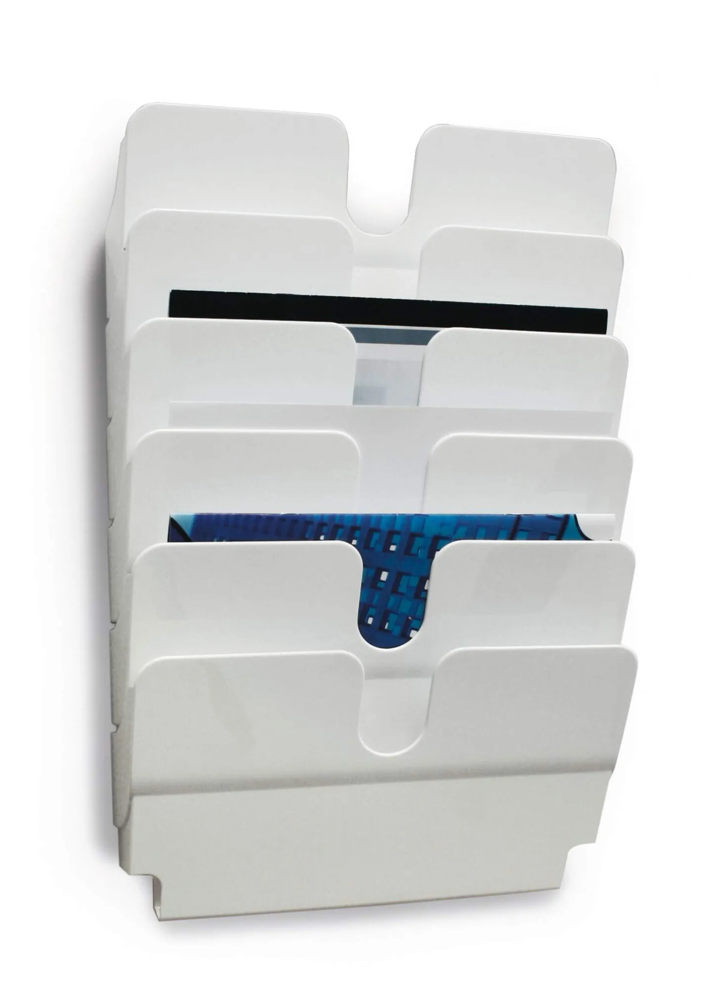 Broschyrställ vägg Durable FLEXIPLUS, 6 fack A4 liggande