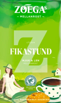 Bryggkaffe Zogas Fikastund, 100% Arabica, mellanrost, 450 g
