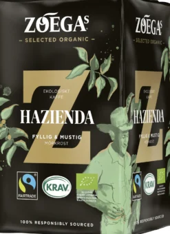 Bryggkaffe Zoégas Hazienda Ekologiskt, mörkrost, 450 g