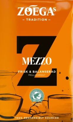 Bryggkaffe Zogas Mezzo 100% Arabica, mellanrost, 450g