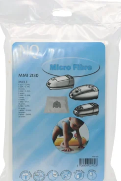 Dammsugarpåsar Nordicquality MMI 2130 för Miele, 5 påsar, 2 filter