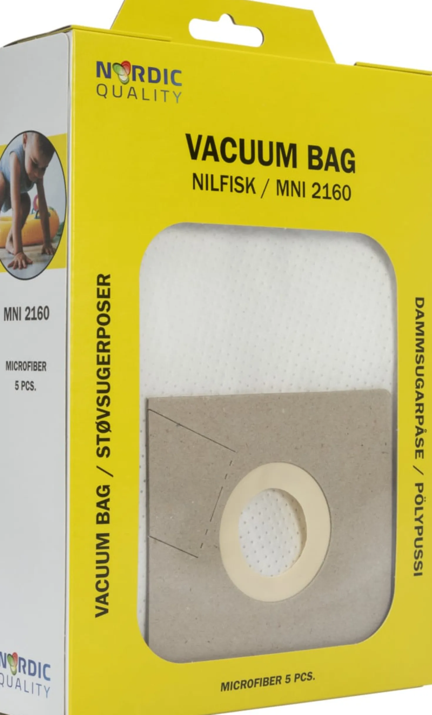 Dammsugarpåsar Nordicquality MNI 2160, 5 st