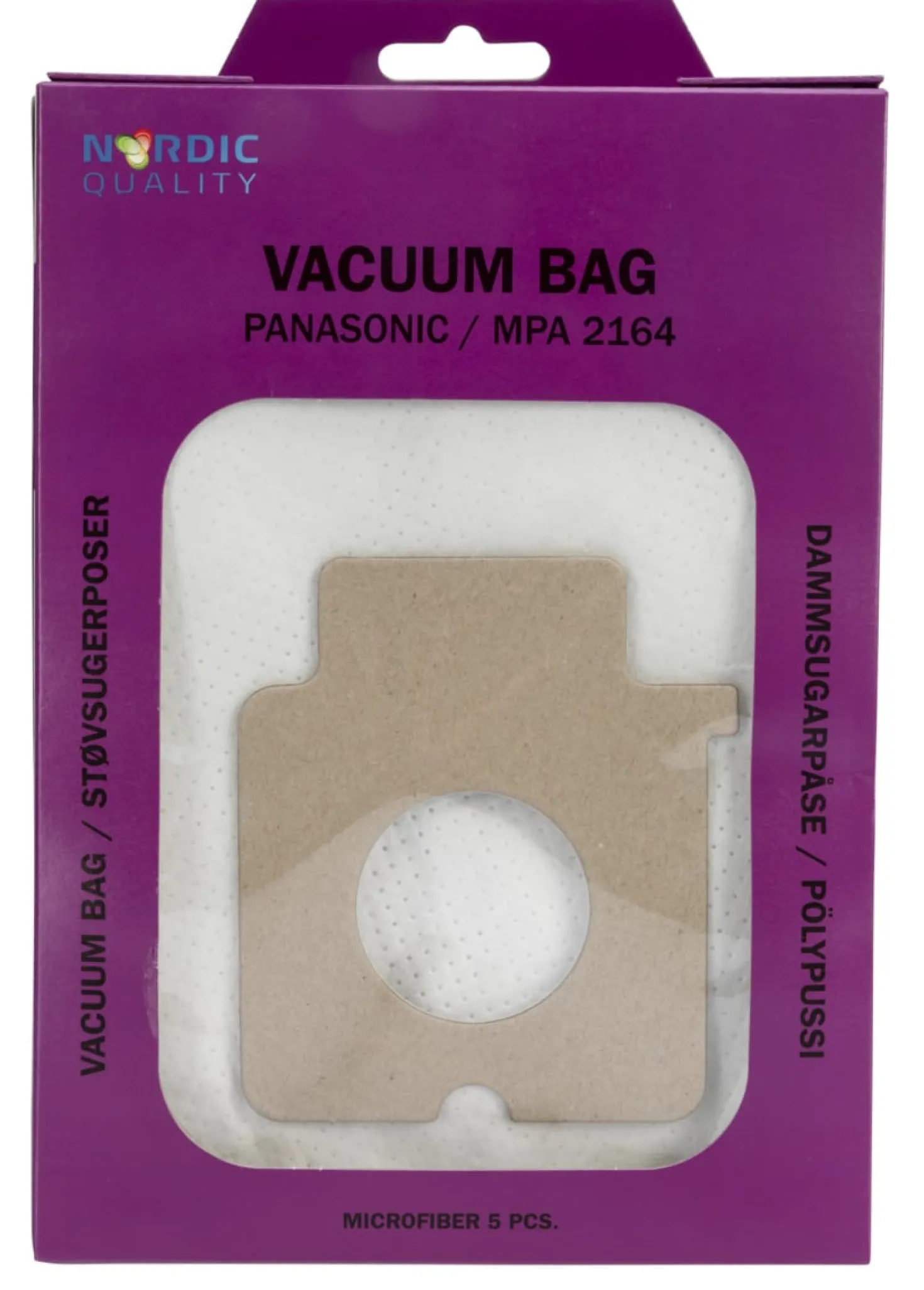 Dammsugarpåsar Nordicquality MPA 2164, 5 st