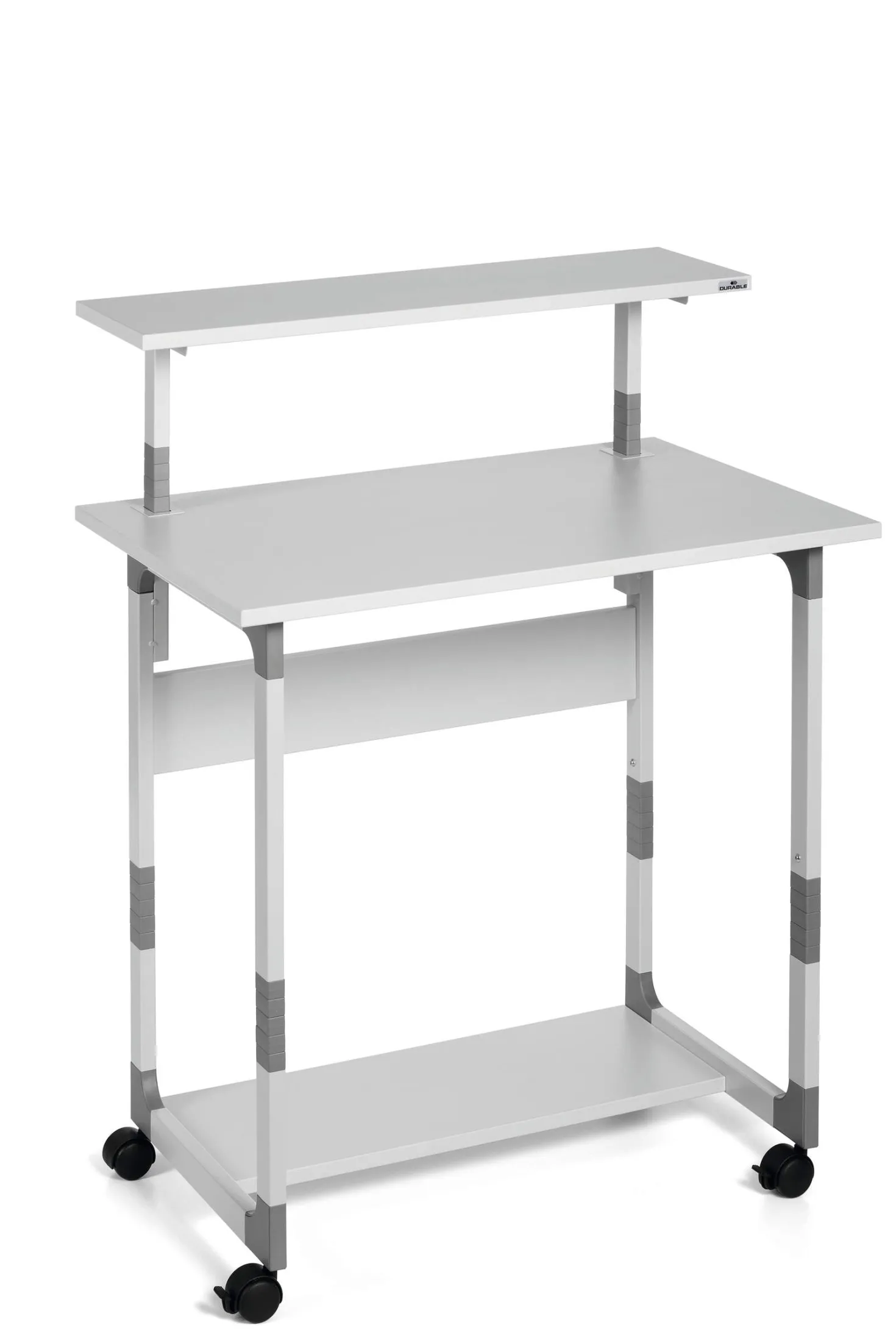 Datorbord Durable SYSTEM 80 VH, hjulförsett, två hyllplan