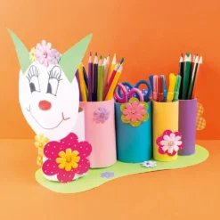 Dekorblommor Playbox Självhäftande, blandade färger, 36-pack