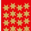 Dekoretikett Herma Stickers Stjärna Guld, 21 mm, 60 st