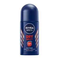 Deodorant Roll-on Nivea Men Dry Impact, 48h skydd, 50 ml