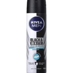 Deodorant Spray Nivea Men Black & White Invisible Fresh, 150 ml
