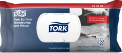 Desinfektionsdukar Tork Ytdesinfektion, alkoholfria, 60 st
