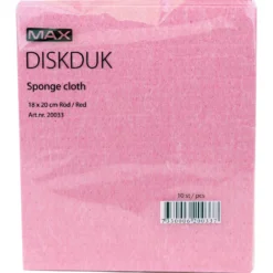 Diskduk Max Cellulosa, röd, 18x20 cm, 10 st