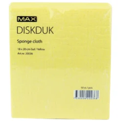 Diskduk Max Gul, naturmaterial, 10 st/fp