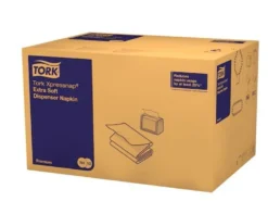 Dispenserservetter Tork Premium Bordeaux, N4-vikning, 2-lager, 8000 st