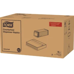 Dispenserservett Tork N1 Counterfold, vit, 1-lager, 300 st
