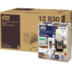 Dispenserservett Tork N14 Xpressnap Fit Startpaket, natur, 6 fp + dispensrar