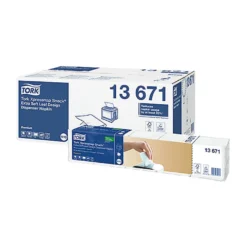 Dispenserservett Tork Xpressnap Snack N10, vit med dekor, 500 st