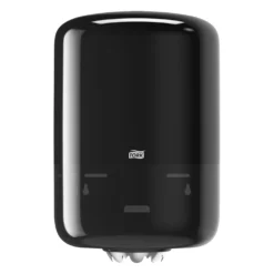 Dispenser Tork M2 för centrummatade torkrullar, svart, väggmonterad