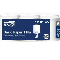 Dispenser Tork M2 för centrummatade torkrullar, svart, väggmonterad