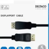 DisplayPort-kabel Deltaco, 1m, svart, 4K 60Hz
